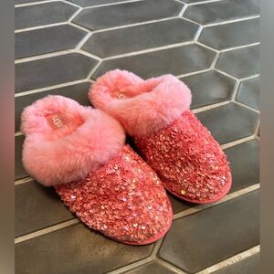Pink sequin uggs